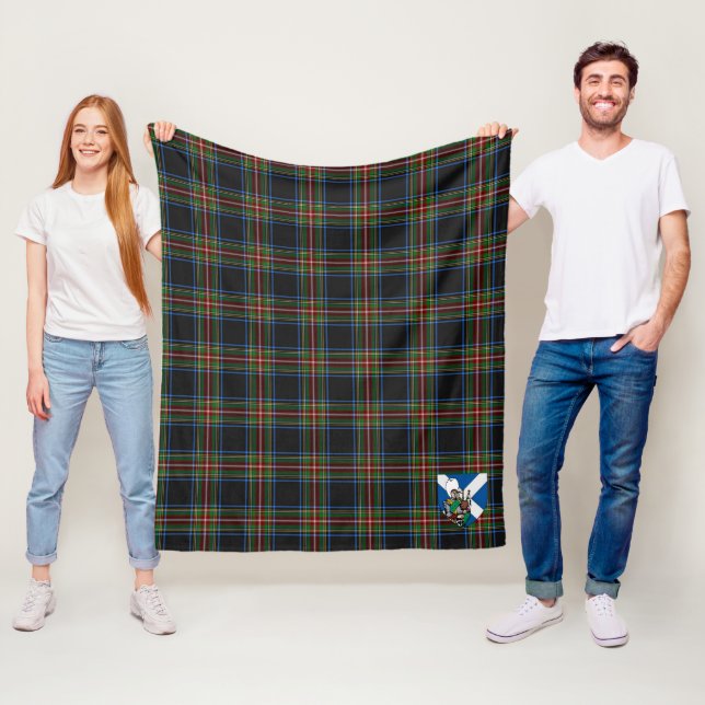Couverture Polaire Tartan Carreaux Scotts Denniston (En situation)