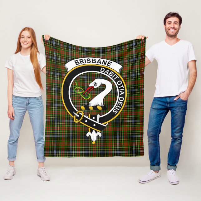 Couverture Polaire Tartan Clan Brisbane (En situation)