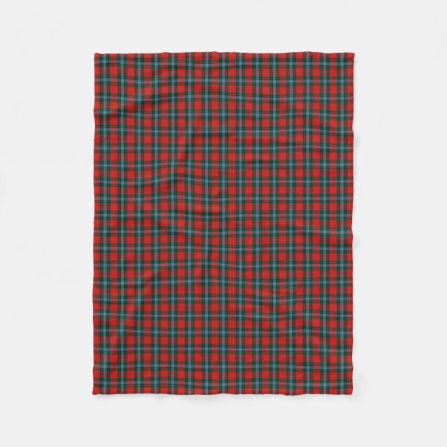Couverture Polaire Tartan Classique MacLea Livingstone du Clan Écossa (Devant)