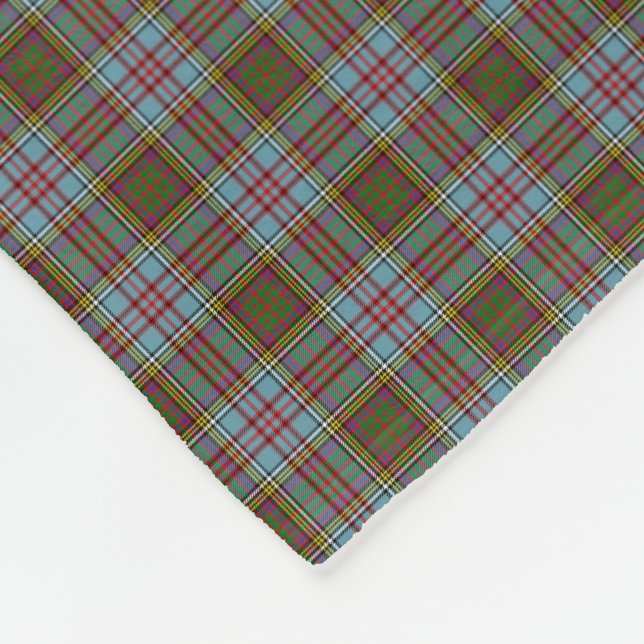 Couverture Polaire Tartan d'Anderson de clan (Coin)