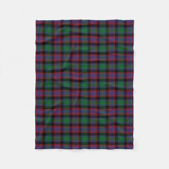 Couverture Polaire Tartan de chasse d'Alexandre de clan (Devant)