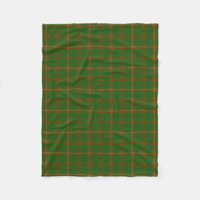 Couverture Polaire Tartan de chasse de MacKinnon de clan (Devant)