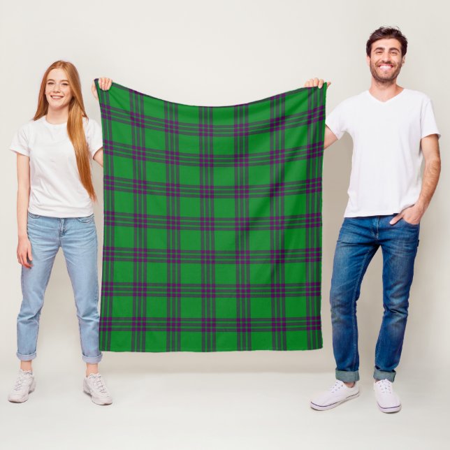 Couverture Polaire Tartan de chasse Elphinstone (En situation)