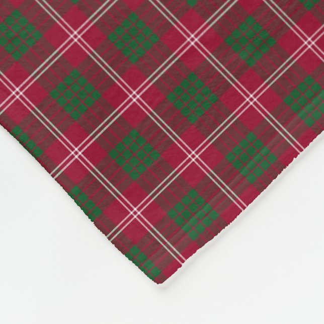 Couverture Polaire Tartan de Crawford de clan (Coin)
