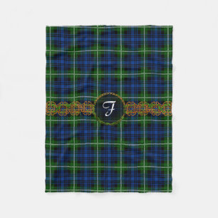 Couverture Polaire Tartan de Forbes de monogramme