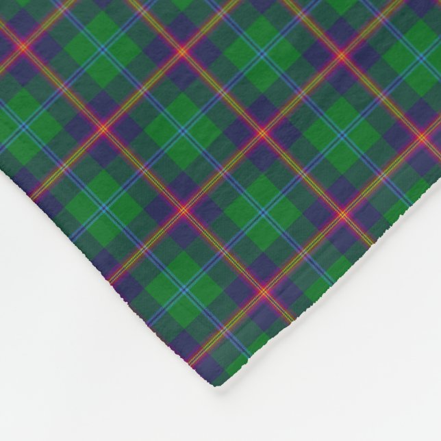 Couverture Polaire Tartan de jeunes de clan (Coin)