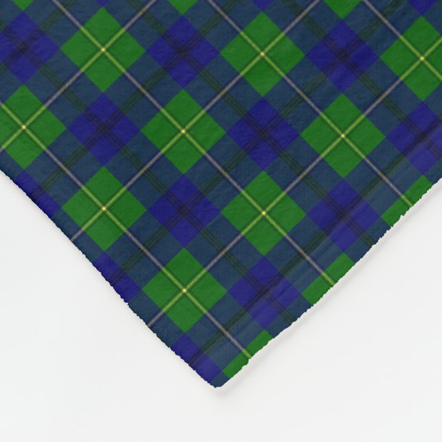 Couverture Polaire Tartan de Johnston de clan (Coin)