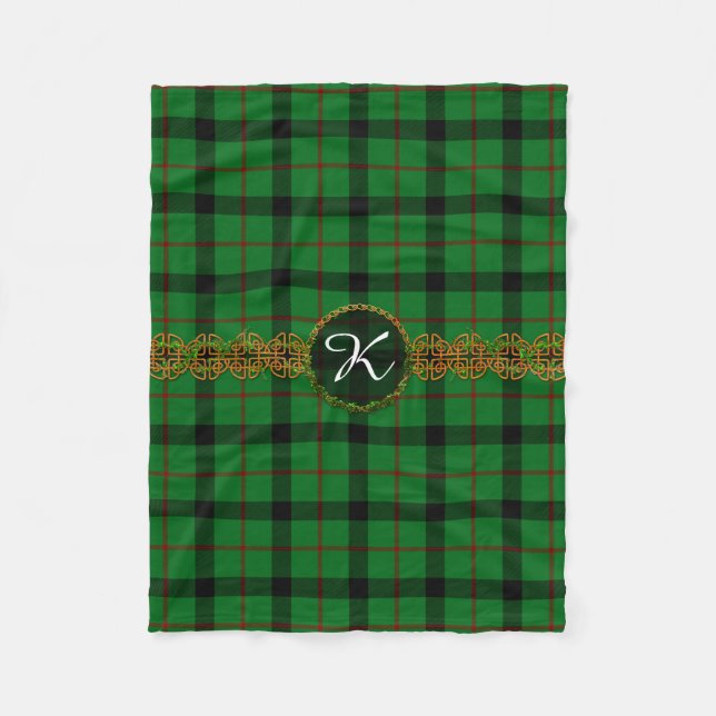 Couverture Polaire Tartan de Kincaid de monogramme (Devant)