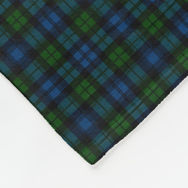 Couverture Polaire Tartan de militaires de Campbell de clan (Coin)