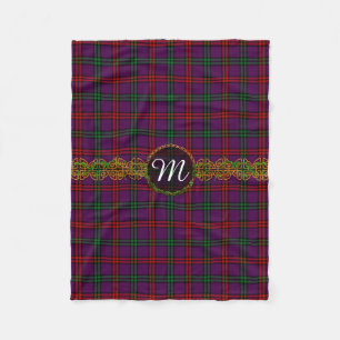 Couverture Polaire Tartan de Montgomery de monogramme