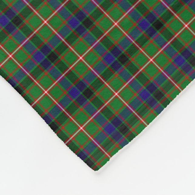 Couverture Polaire Tartan de Reid de clan (Coin)