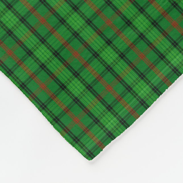 Couverture Polaire Tartan de Ross de clan (Coin)