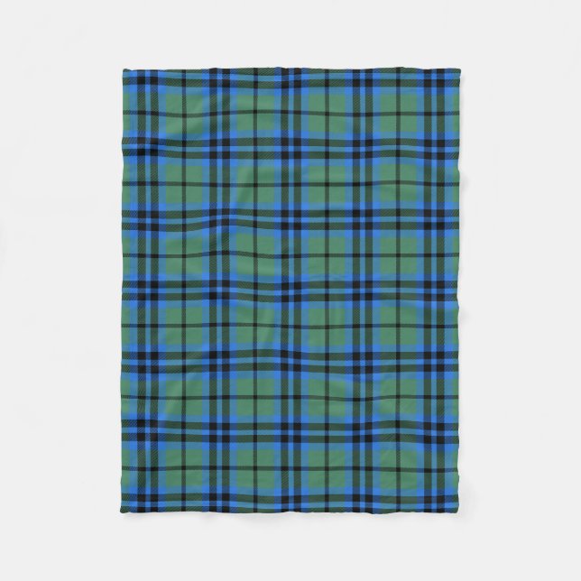 Couverture Polaire Tartan Écossais Clan Marshall Plaid (Devant)