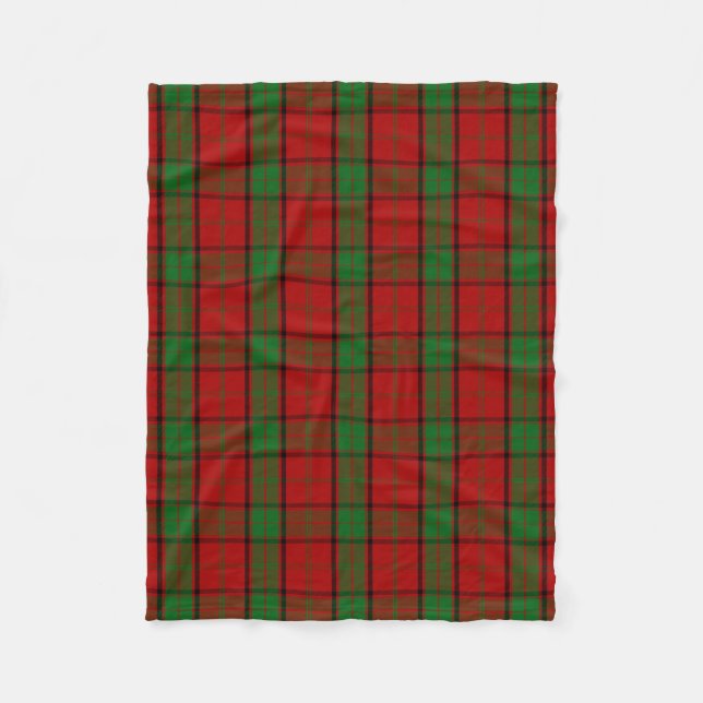 Couverture Polaire Tartan Écossais Clan Maxwell Plaid (Devant)