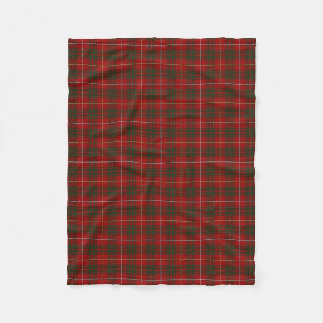 Couverture Polaire Tartan écossais de classique de Bruce de clan (Devant)