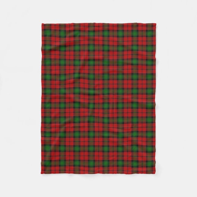 Couverture Polaire Tartan écossais de classique de Kerr de clan (Devant)
