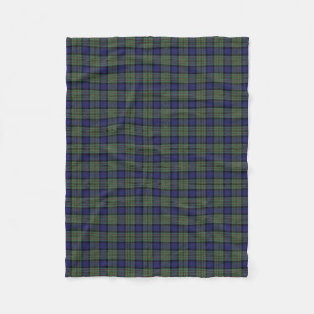 Couverture Polaire Tartan écossais de classique de MacLaren de clan (Devant)