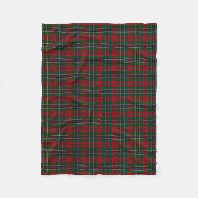 Couverture Polaire Tartan écossais de classique de MacLean de clan (Devant)