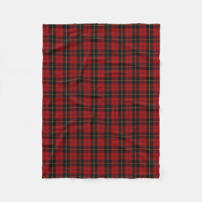 Couverture Polaire Tartan écossais de classique de Wallace de clan (Devant)