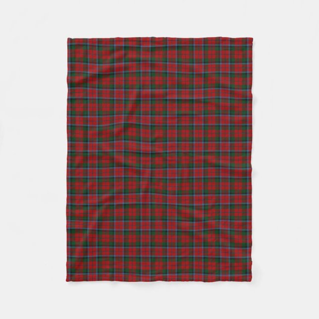 Couverture Polaire Tartan écossais de MacNaughton MacNachtan de clan (Devant)