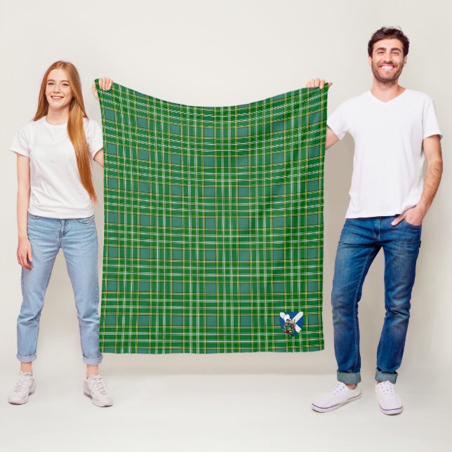 Couverture Polaire Tartan écossais de Scotts Currie (En situation)