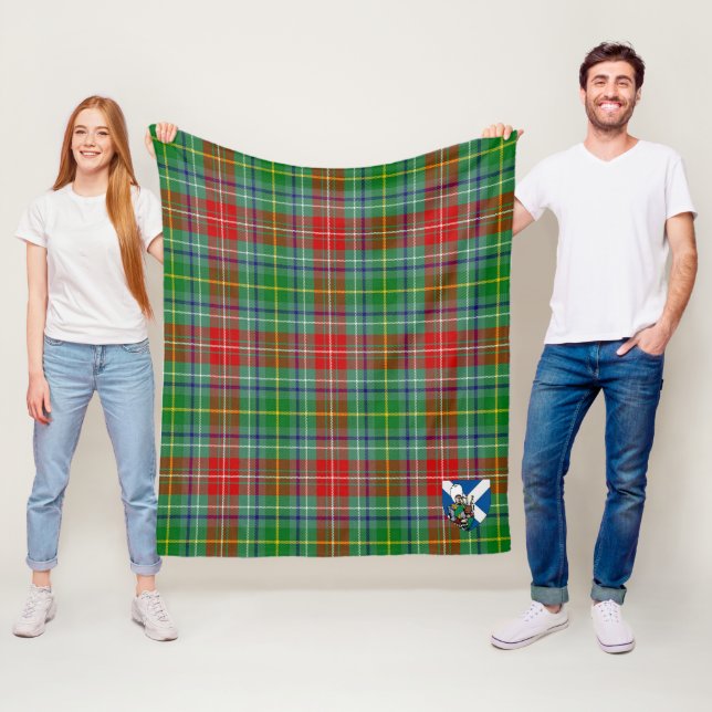 Couverture Polaire Tartan Écossais Muirhead de Scotts (En situation)