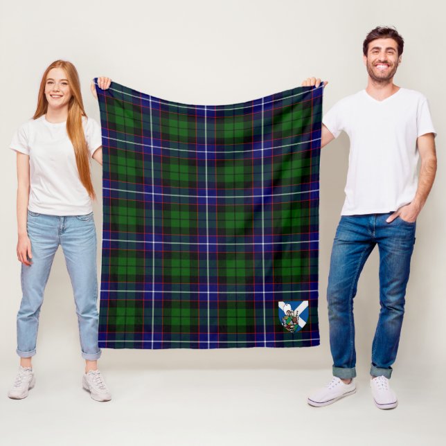 Couverture Polaire Tartan écossais Russell de Scotts (En situation)