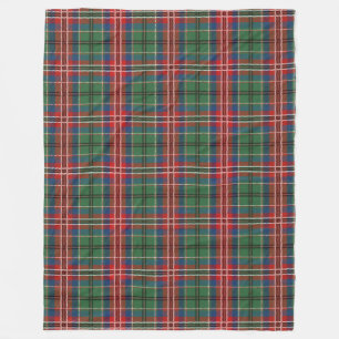 Couverture Polaire Tartan MacCulloch Plaid Rouge Bleu Vert Plaid