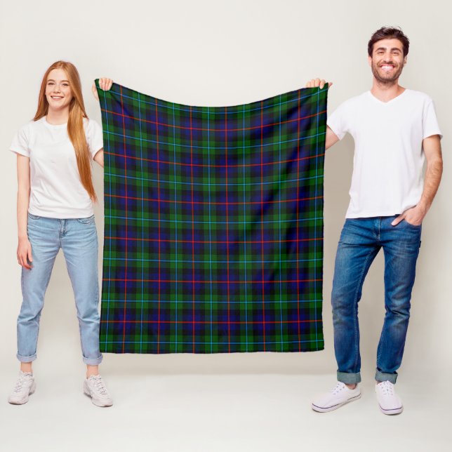 Couverture Polaire Tartan Moderne de Campbell de Cawdor (En situation)
