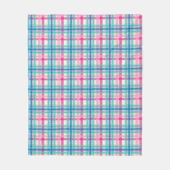 Couverture Polaire Tartan, motif de plaid (Devant)