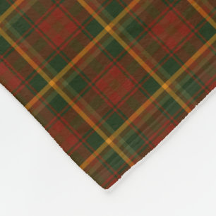 Couverture Polaire Tartan national canadien de feuille d'érable