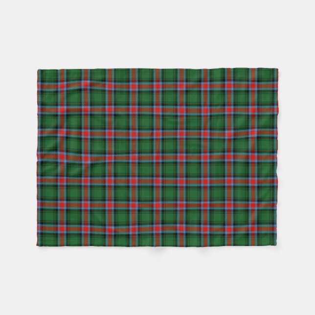 Couverture Polaire tartan officiel de l'État de Géorgie (Devant (Horizontal))