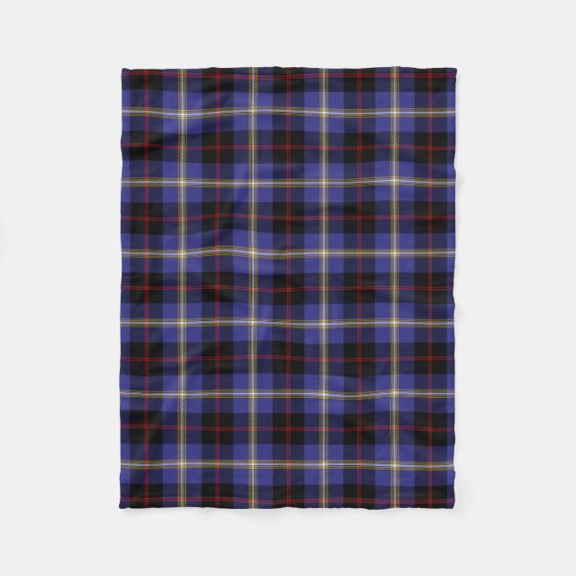 Couverture Polaire Tartan Plaid de Clan Hill en Écosse (Devant)