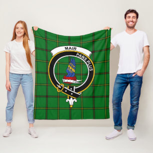 Couverture Polaire Tartan Plaid de la tribu Clan Mar
