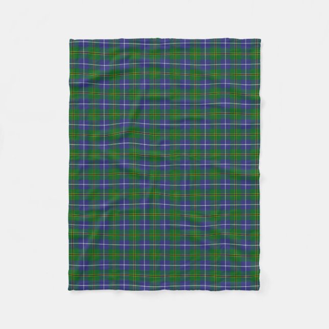 Couverture Polaire Tartan Plaid de Turnbull, un clan écossais (Devant)