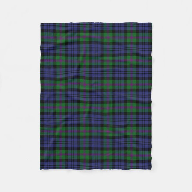 Couverture Polaire Tartan Plaid du clan écossais Baird (Devant)
