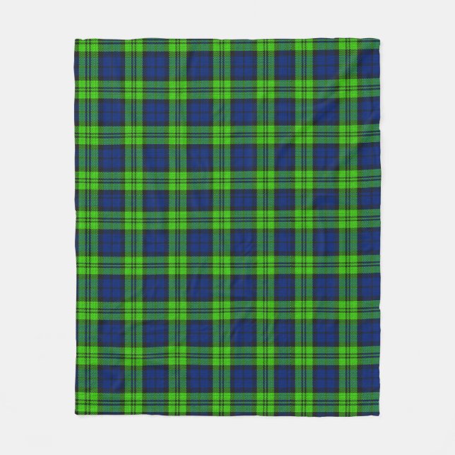 Couverture Polaire Tartan plaqué Blackwatch (Devant)