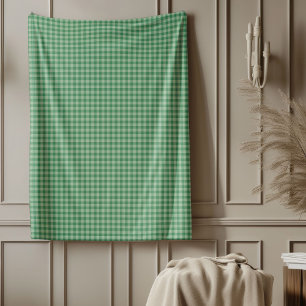 Couverture Polaire Tartan vert festif À damiers Plaid Noël