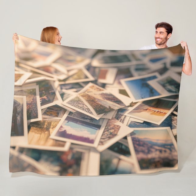 Couverture Polaire Tas de photographies anciennes (En situation)