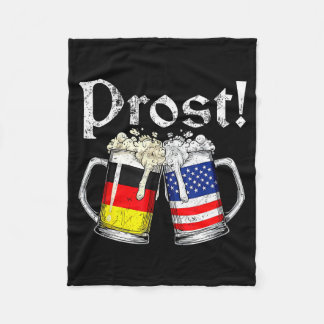 Couverture Polaire Tasse Prost Bière Drapeau Américain Allemand Homme