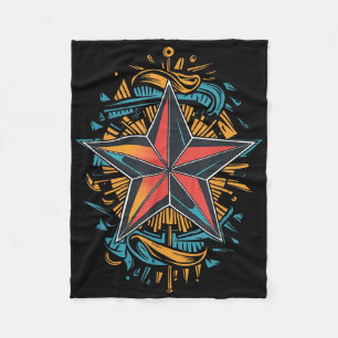 Couverture Polaire Tatouage étoile nautique symbole marin Comp nautiq