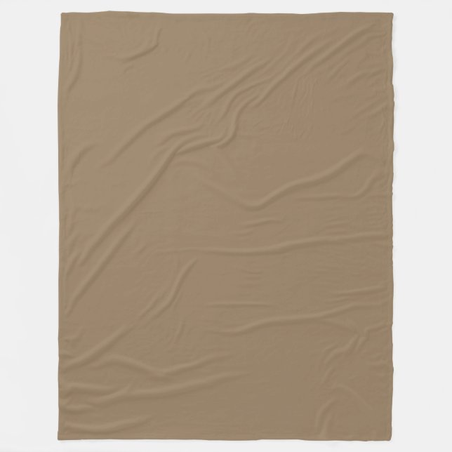 Couverture Polaire Taupe chaude (Devant)