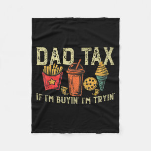 Couverture Polaire Taxe Papa Rétro Si J'achète J'essaie Drôle Fête de
