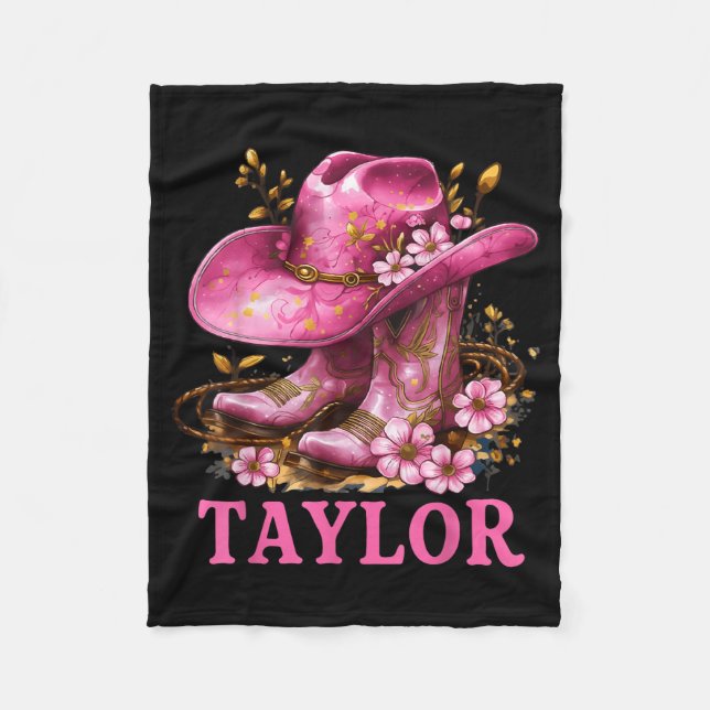Couverture Polaire Taylor Outfit Cowgirl Boots Youth Women Teen Girls (Devant)