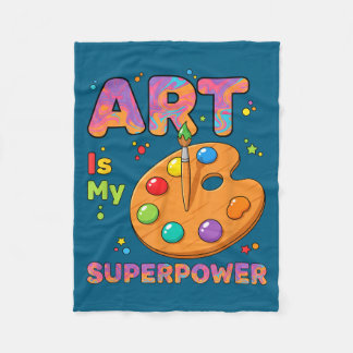 Couverture Polaire Teacher - Art Is My Superwer Art Teacher Drawing P