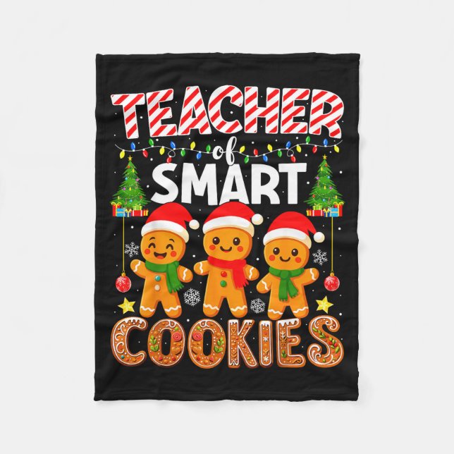 Couverture Polaire Teacher Of Smart Cookies Funny Gingerbread Teacher (Devant)