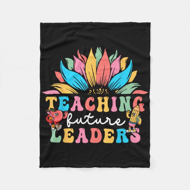 Couverture Polaire Teaching Future Leaders Groovy Sunflower  (Devant)