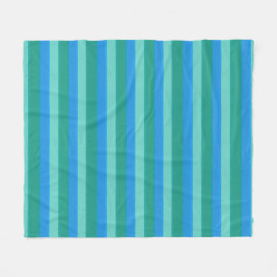 Couverture Polaire Teal atomique et ensemble de Bath de rayures de