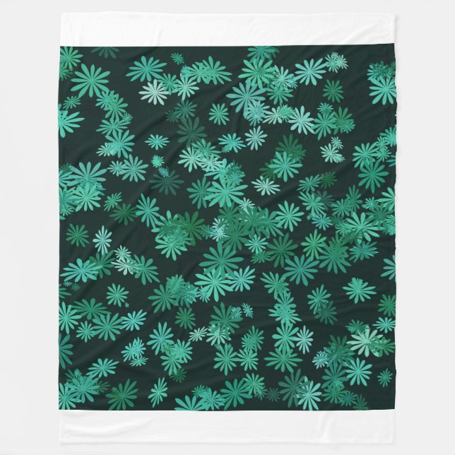 Couverture Polaire Teal Daisies  (Devant)