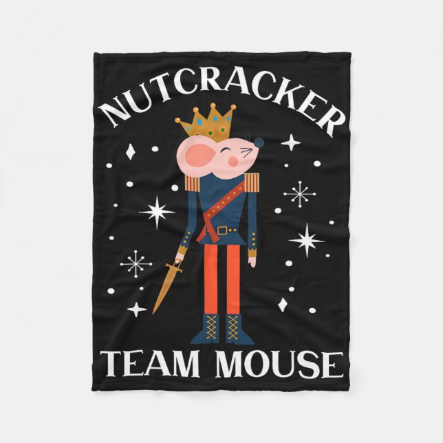 Couverture Polaire Team Mouse Nutcracker Christmas Dance Fun Soldier  (Devant)
